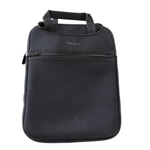Targus Black Neoprene Vertical Tablet Laptop Sleeve Case with Handle 13.5x10.5